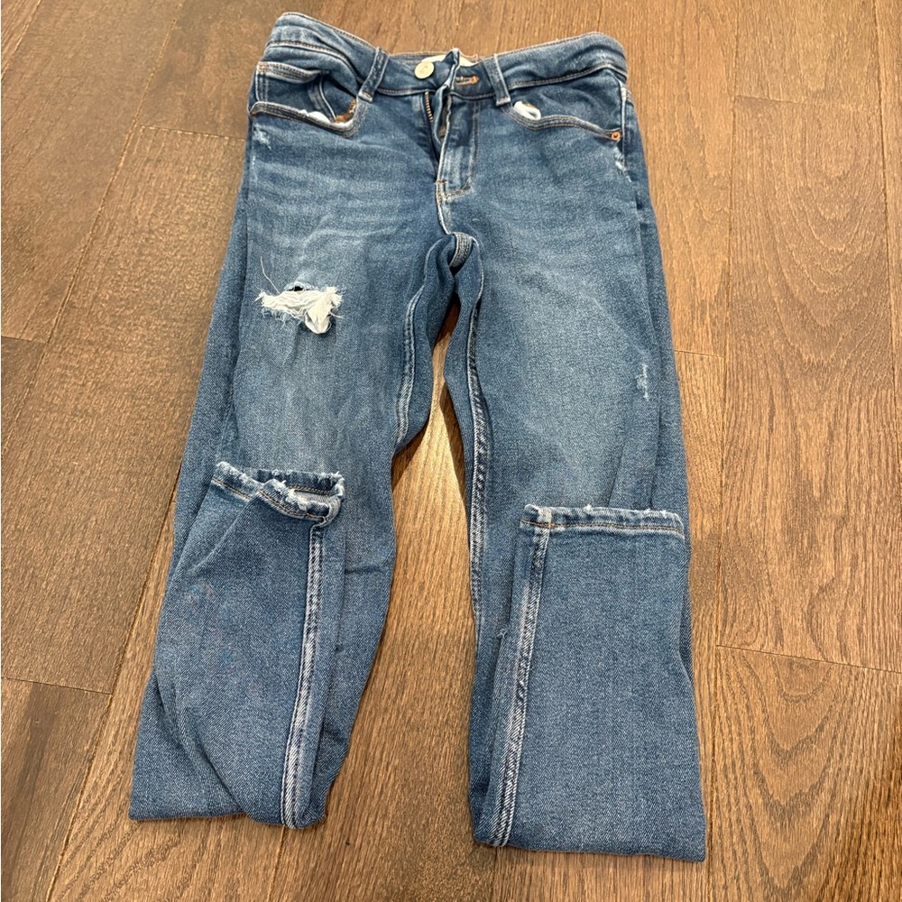 Zara Kids Blue Distressed Jeans